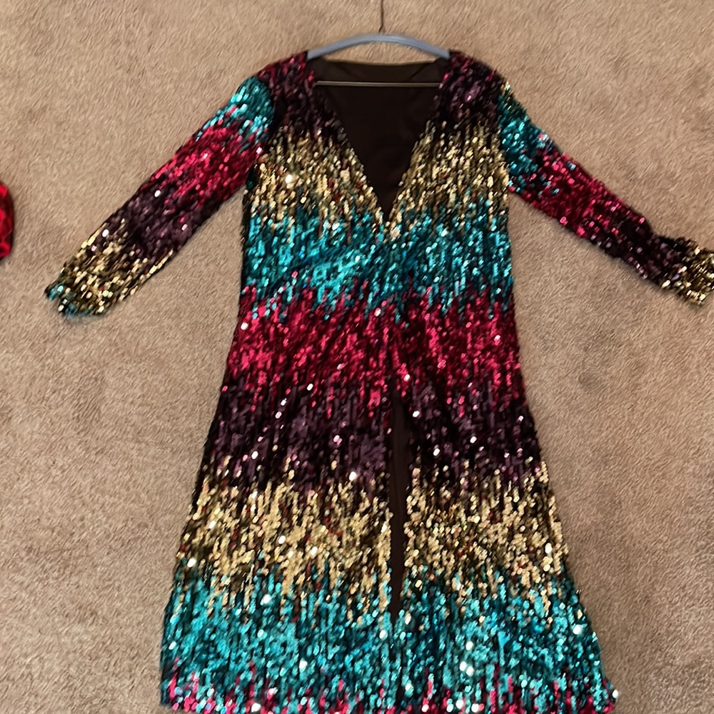 Multi Color Sequin Cardian